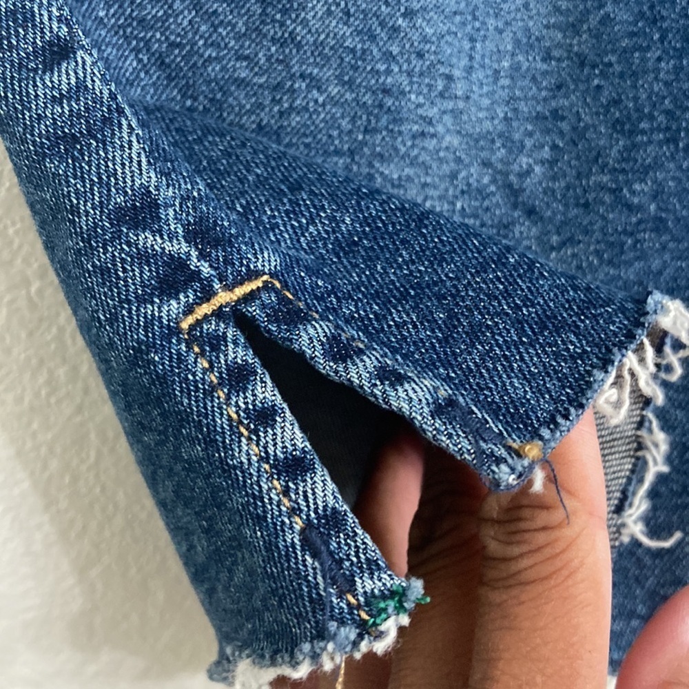 Free People We The Free People Denim Shorts Western Core Coastal Cowgirl Blue - Picture 9 of 15